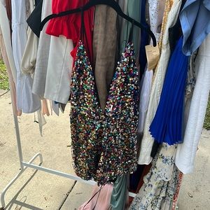 Pretty little things sequins romper